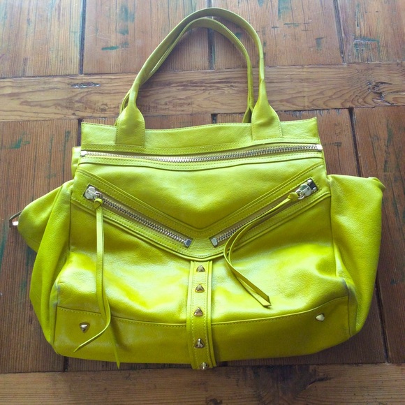 Botkier Yellow Trigger Satchel Bag - Picture 1 of 9